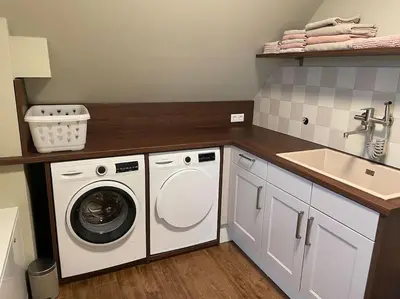 Küche/Küchenzeile in der Unterkunft Excl. Maisonette Ferienwohnung