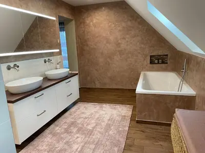 Ein Badezimmer in der Unterkunft Excl. Maisonette Ferienwohnung