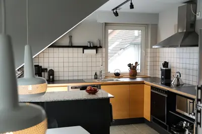 Küche/Küchenzeile in der Unterkunft Marhold Apartments