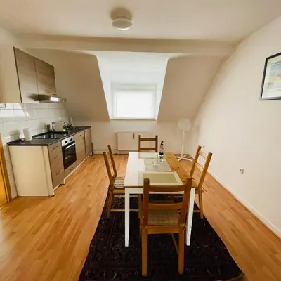 Küche/Küchenzeile in der Unterkunft Nette Kuschelige Wohnung 2