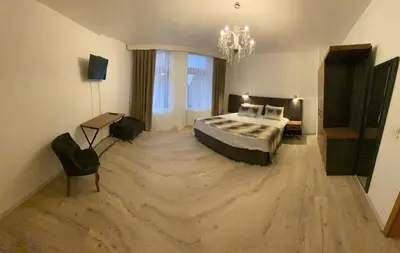 Ein Bett oder Betten in einem Zimmer der Unterkunft Ferienwohnung&Aparts By kispet group hotels in Oberhausen