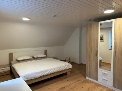 Ein Bett oder Betten in einem Zimmer der Unterkunft Cozy apartment in Haltern am See