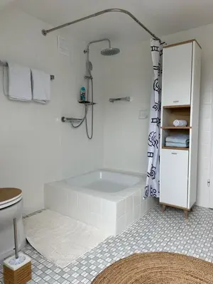 Ein Badezimmer in der Unterkunft Cozy apartment in Haltern am See
