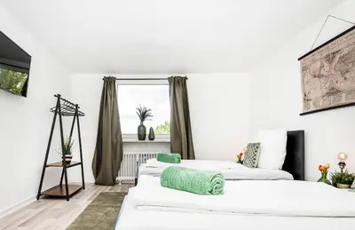 Ein Bett oder Betten in einem Zimmer der Unterkunft Kurzzeitglück 24h Self Check-In MH01
