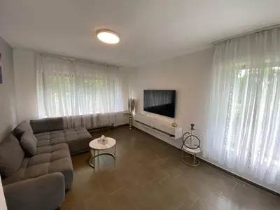 TV/Unterhaltungsangebot in der Unterkunft Ferienvilla Whirlpool Fasssauna direkt am Rhein