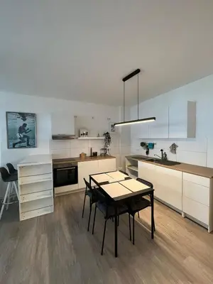 Küche/Küchenzeile in der Unterkunft Luxuriöses Apartment für 4 Personen, Neubau, Parkplatz free
