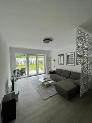 Ein Sitzbereich in der Unterkunft Luxuriöses Apartment für 4 Personen, Neubau, Parkplatz free