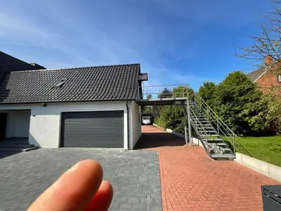 Das Gebäude in dem sich die Ferienwohnung befindet