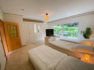 Ein Bett oder Betten in einem Zimmer der Unterkunft Cozy Apartment in Oberhausen