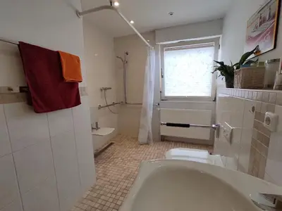 Ein Badezimmer in der Unterkunft Gästewohnung WaSa