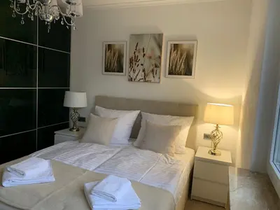Ein Bett oder Betten in einem Zimmer der Unterkunft Apartment Naturjuwel