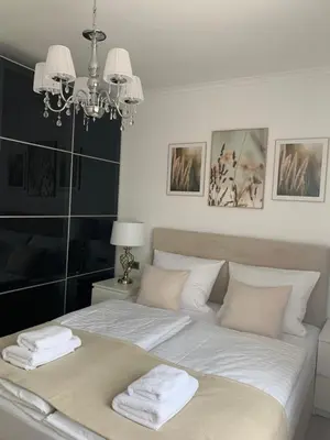 Ein Bett oder Betten in einem Zimmer der Unterkunft Apartment Naturjuwel