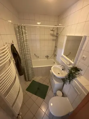 Ein Badezimmer in der Unterkunft Wohnglück