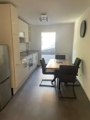 Küche/Küchenzeile in der Unterkunft Stadtwohnung im Luisenviertel