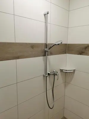 Ein Badezimmer in der Unterkunft Ferienhaus Schulze Beikel mit Garten & Terrasse - Borken-Marbeck