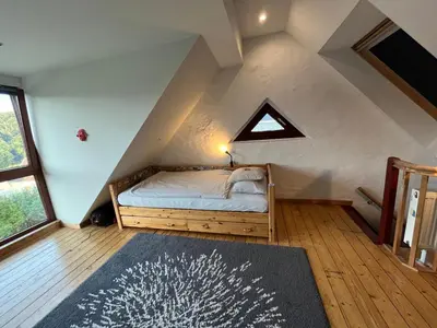 Ein Bett oder Betten in einem Zimmer der Unterkunft Ferienhaus Brinker Bleibe