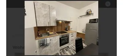Küche/Küchenzeile in der Unterkunft Moderne Monteurzimmer Vu