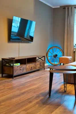 TV/Unterhaltungsangebot in der Unterkunft Industrial Style 77qm mit Balkon