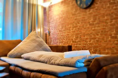 Ein Sitzbereich in der Unterkunft Industrial Style 77qm mit Balkon