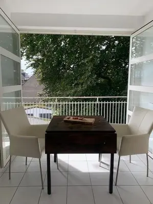 Ein Balkon oder eine Terrasse in der Unterkunft Monteur- & Ferienwohnungen in Dorsten Altstadt - ZENTRUM - NEU saniert