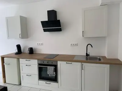 Küche/Küchenzeile in der Unterkunft Monteur- & Ferienwohnungen in Dorsten Altstadt - ZENTRUM - NEU saniert