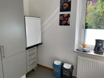 Küche/Küchenzeile in der Unterkunft GoyApartment für Handwerker & Business City-nah!! free Netflix! modern!