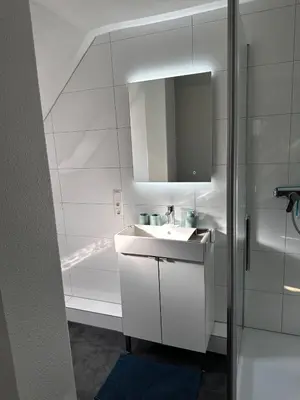 Ein Badezimmer in der Unterkunft A&V Apartments Gemütliche Rheinblick Wohnung Apt Daisy