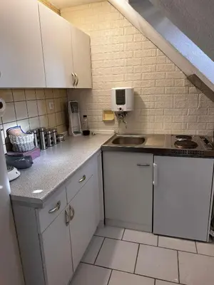 Küche/Küchenzeile in der Unterkunft A&V Apartments Gemütliche Rheinblick Wohnung Apt Daisy