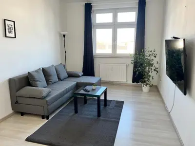 Ein Sitzbereich in der Unterkunft Apartment Central 85I 55 qm Wi-Fi free