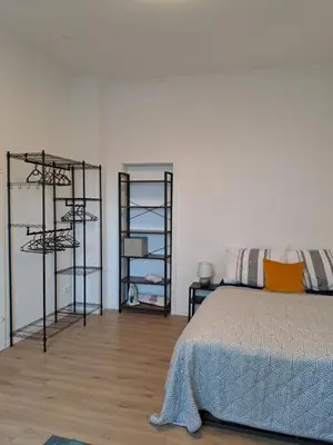 Ein Bett oder Betten in einem Zimmer der Unterkunft Velbert am Berg