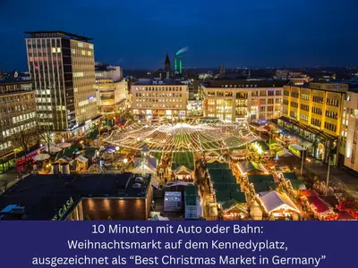 Ein allgemeiner Blick auf Essen oder ein Stadtblick von der Ferienwohnung aus