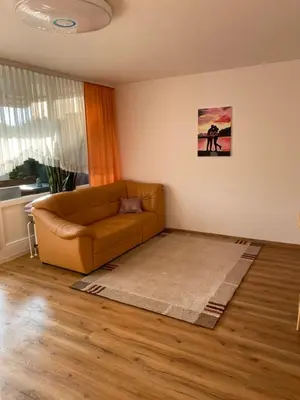 Ein Sitzbereich in der Unterkunft Marl Central Apartment