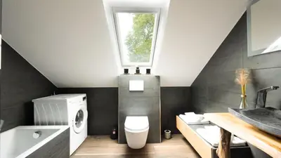 Grundriss der Unterkunft 3,5-Zimmer inkl Arbeitsplatz, WLAN & free Netflix, Amazon-Free Parken vollausgestattete Wohnung, 24h Check In