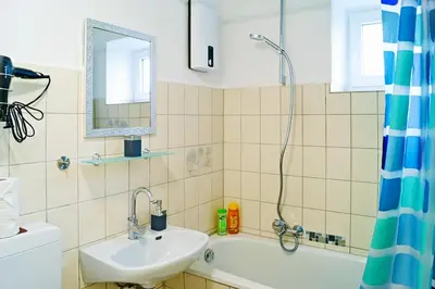 Ein Badezimmer in der Unterkunft Die ideale Wohnung für 2 Personen