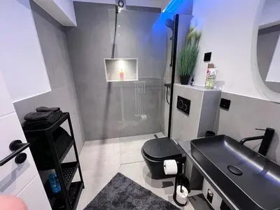 Küche/Küchenzeile in der Unterkunft Rü-Premium Apartments