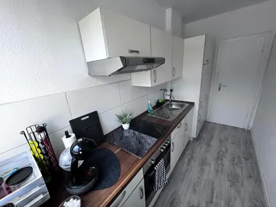 Küche/Küchenzeile in der Unterkunft Rü-Premium Apartments