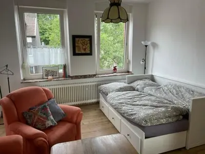 Ein Sitzbereich in der Unterkunft 2Schlafzimmer, Wohnküche&Balkon