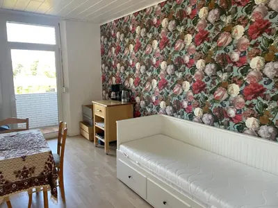 Ein Bett oder Betten in einem Zimmer der Unterkunft 2Schlafzimmer, Wohnküche&Balkon