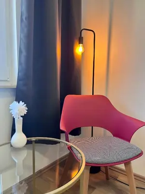 Ein Sitzbereich in der Unterkunft Apartment Duisburg Hbf Zentrum Business Messe Düsseldorf