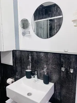 Ein Badezimmer in der Unterkunft Apartment Duisburg Hbf Zentrum Business Messe Düsseldorf