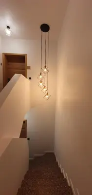 Grundriss der Unterkunft City Chalet-Uni- BOXSPRINGBETT Küche-ruhig-Parkplatz