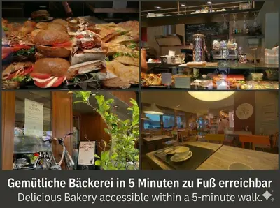 Grundriss der Unterkunft City Chalet-Uni- BOXSPRINGBETT Küche-ruhig-Parkplatz
