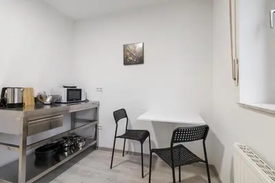 Küche/Küchenzeile in der Unterkunft Work & Stay Apartment mit Balkon in Bergkamen