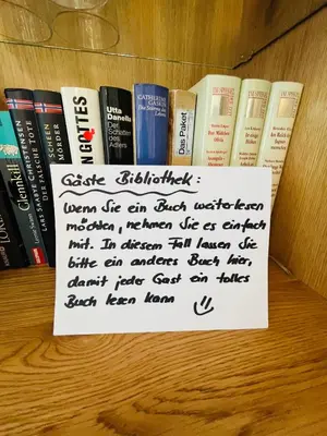 Die Bibliothek in der Ferienwohnung