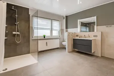 Ein Badezimmer in der Unterkunft Unterkunft mit Balkon in Lünen