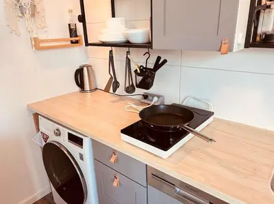 Küche/Küchenzeile in der Unterkunft The Room - Direkt in der Stadt!