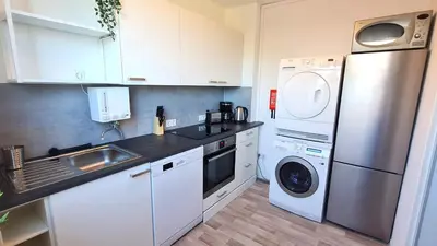 Küche/Küchenzeile in der Unterkunft Perfect Apartment in Unna close to Dortmund