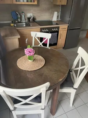 Küche/Küchenzeile in der Unterkunft Auszeit im Pott - Ferienwohnung Lavendel