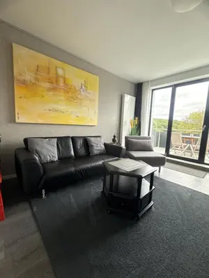 Ein Sitzbereich in der Unterkunft Apartmenthaus Bella Casa