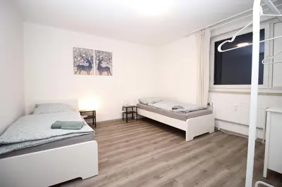 Ein Bett oder Betten in einem Zimmer der Unterkunft Nice Apartment in Hagen